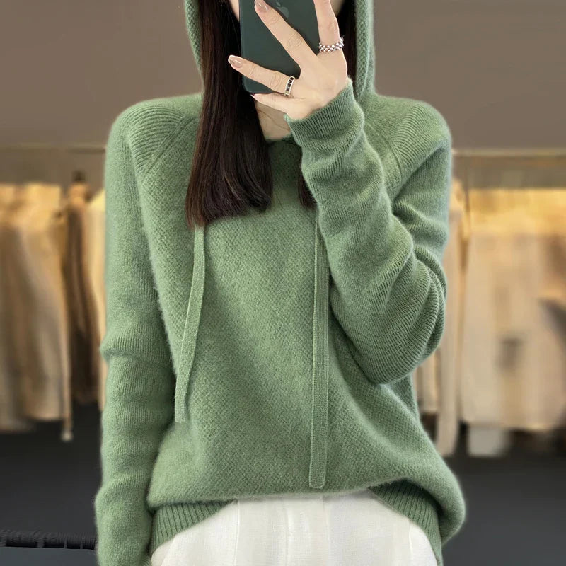 Pull en laine mérinos, coupe classique et élégante