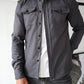 Veste homme avec fermeture à boutons et tissu doux