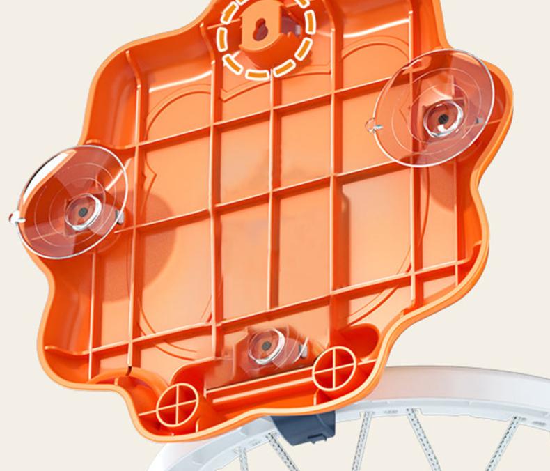 Mini panier de basketball installé dans un jardin