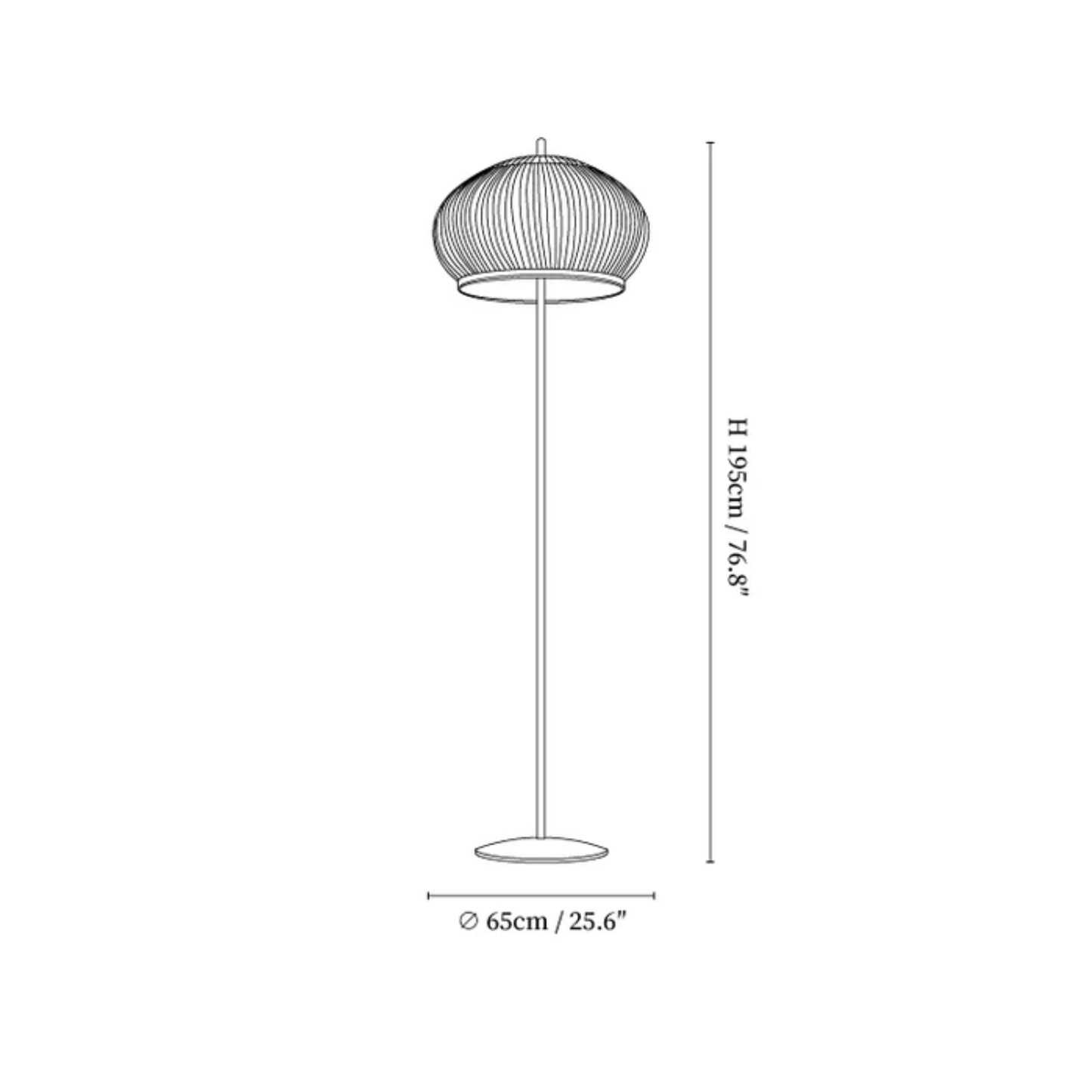 Lampe dans un salon moderne, lumière allumée