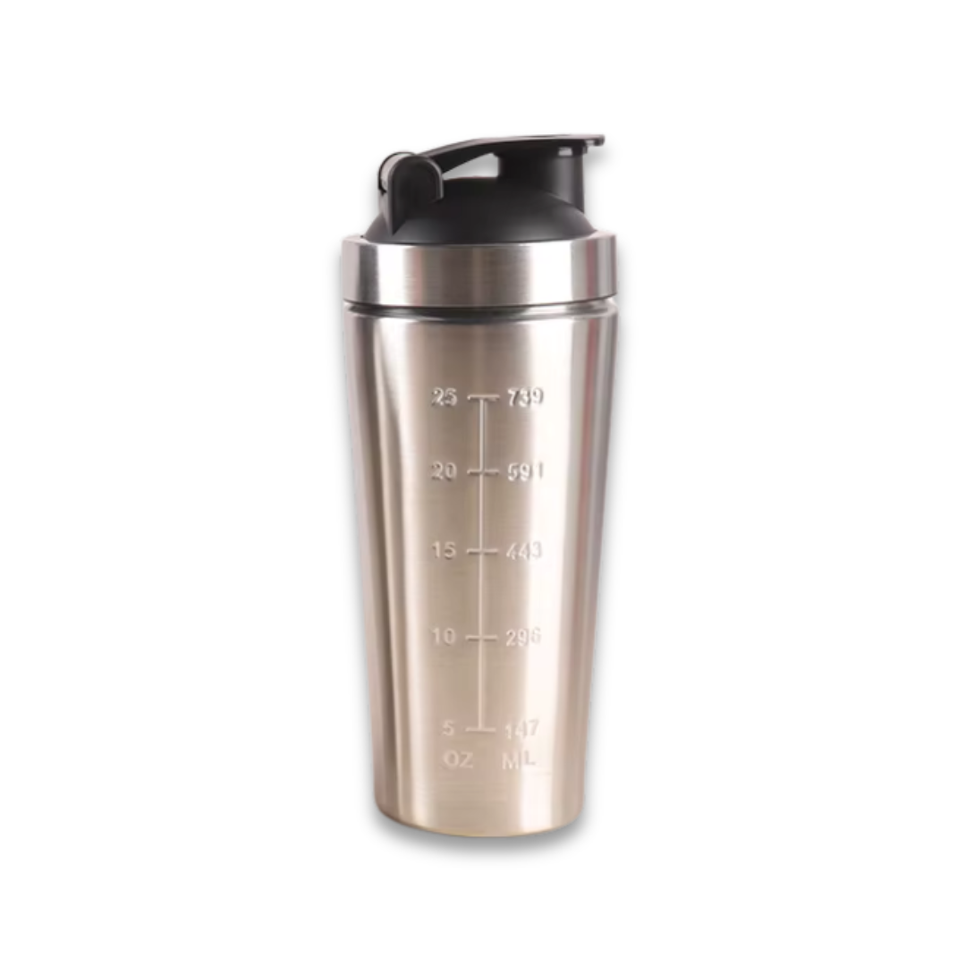 Intérieur du shaker avec fouet en acier pour mélange homogène