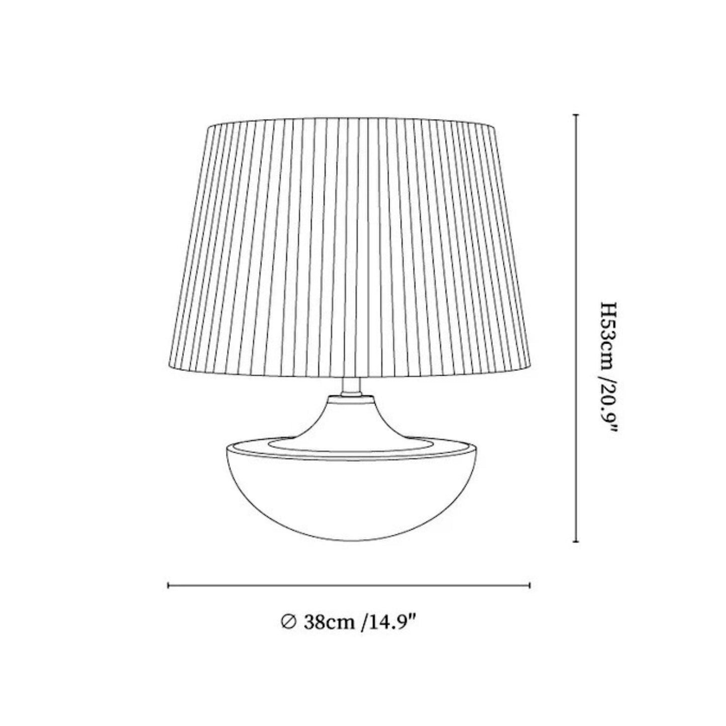 Vue rapprochée de l'abat-jour plissé gris foncé