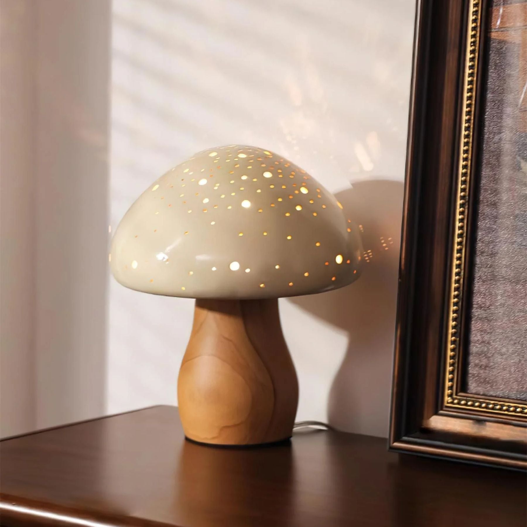 Vue latérale montrant la combinaison de matériaux naturels