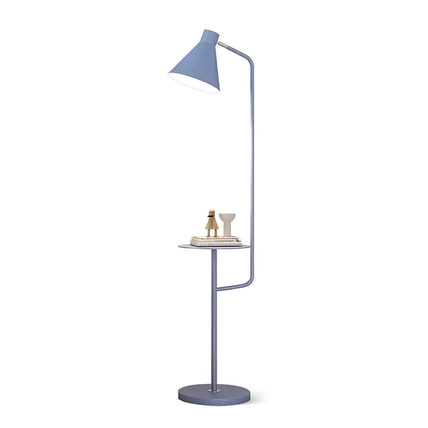 Lampe de sol moderne avec plateau intégré en métal