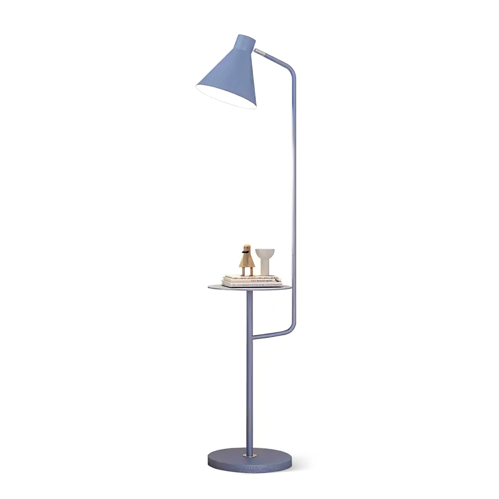 Lampe de sol moderne avec plateau intégré en métal