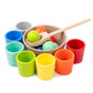 Ensemble complet de tri Montessori avec pièces et plateau