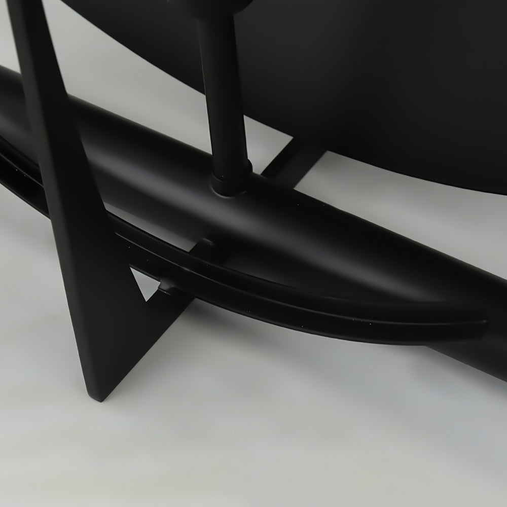 Vue latérale de la lampe en albâtre élégante