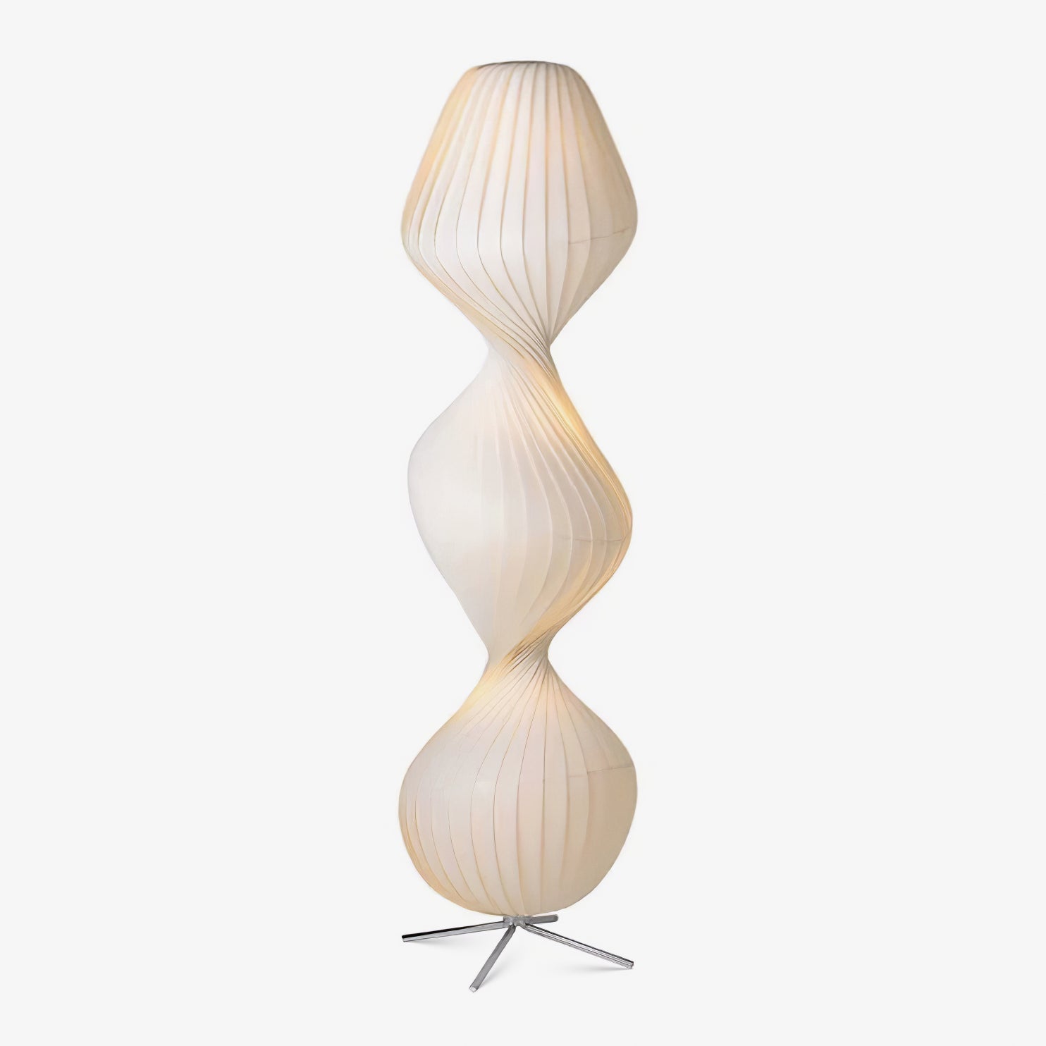Lampe sur pied avec design ajouré et lumière douce