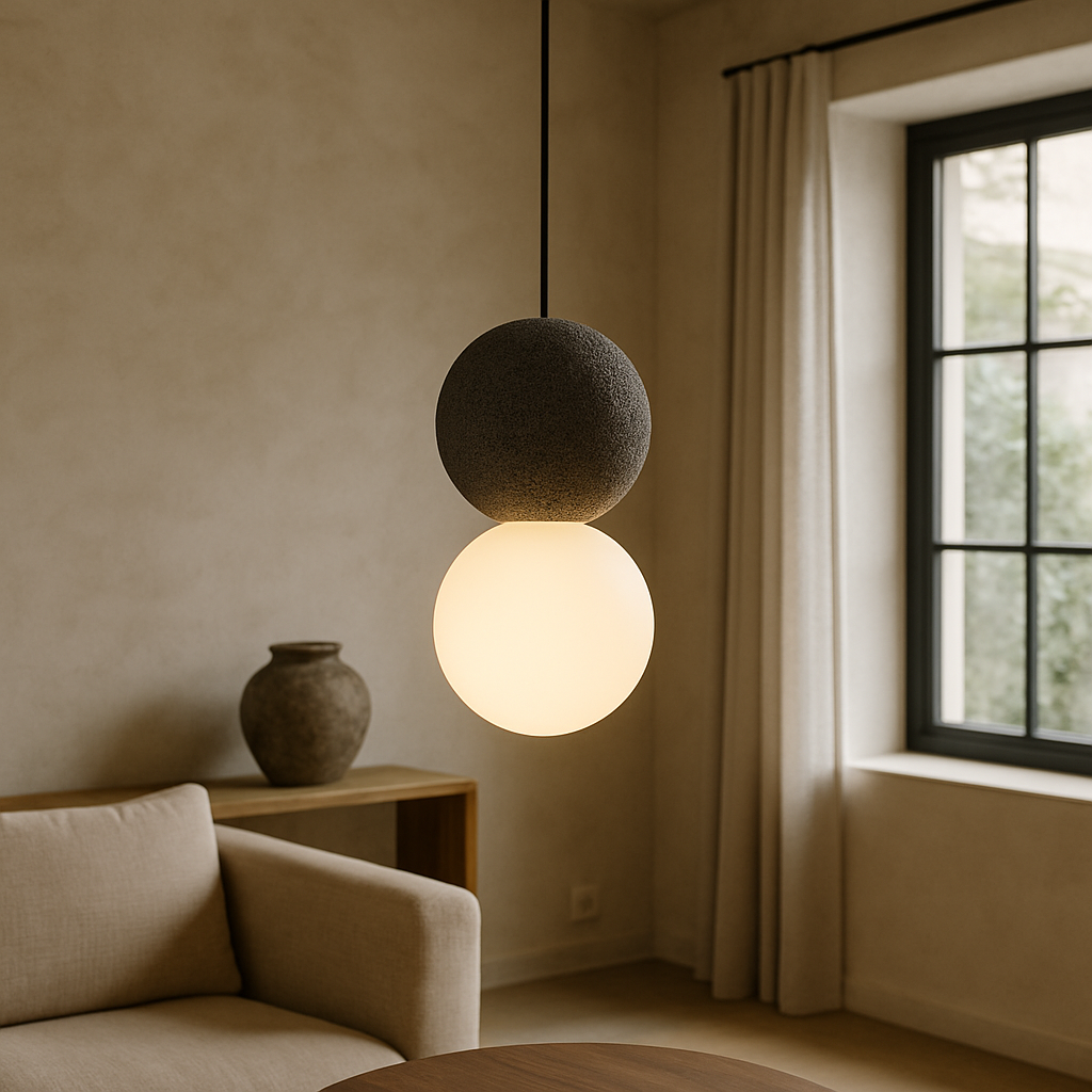 Éclairage chaleureux émanant de la lampe