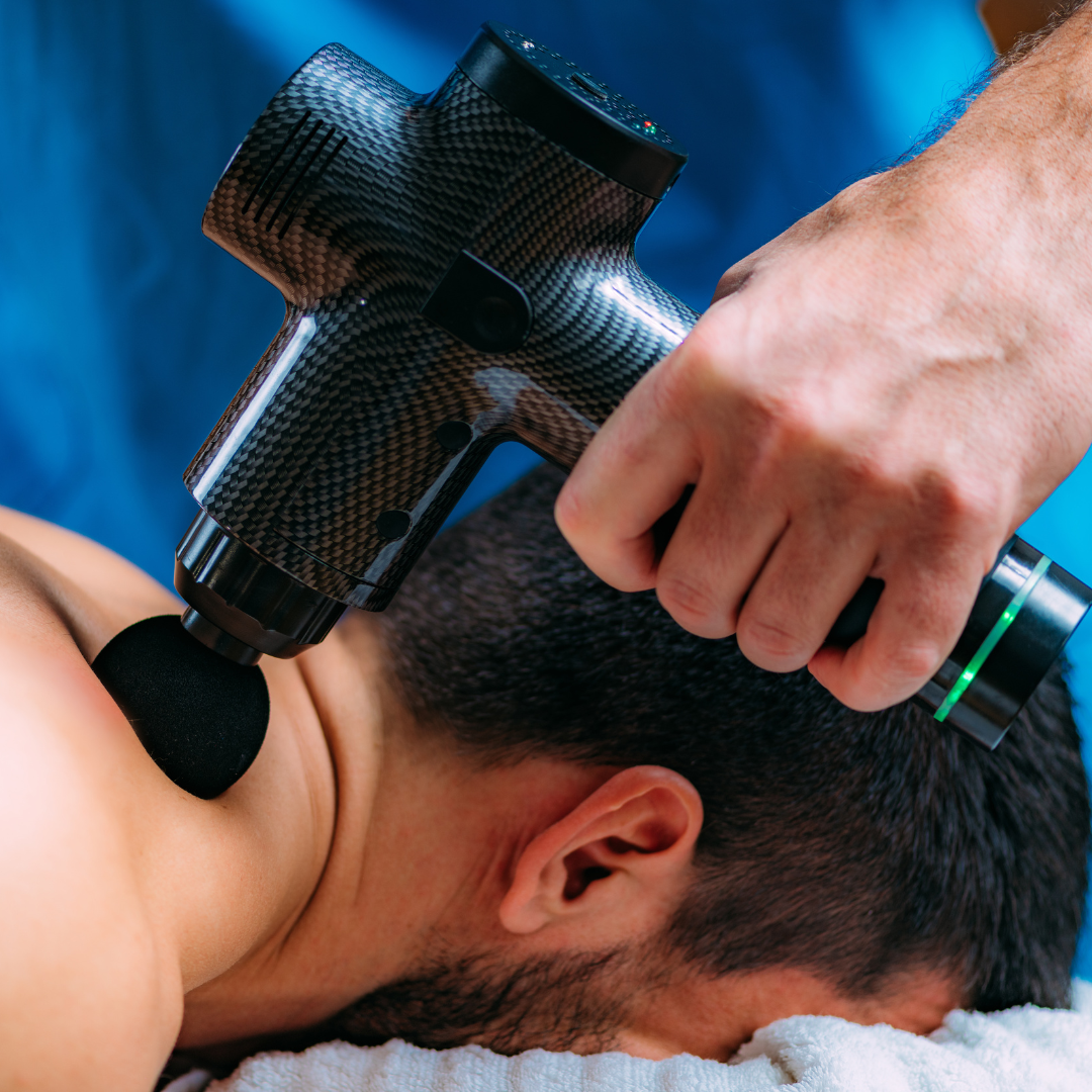 Appareil de massage avec poignée ergonomique et design moderne