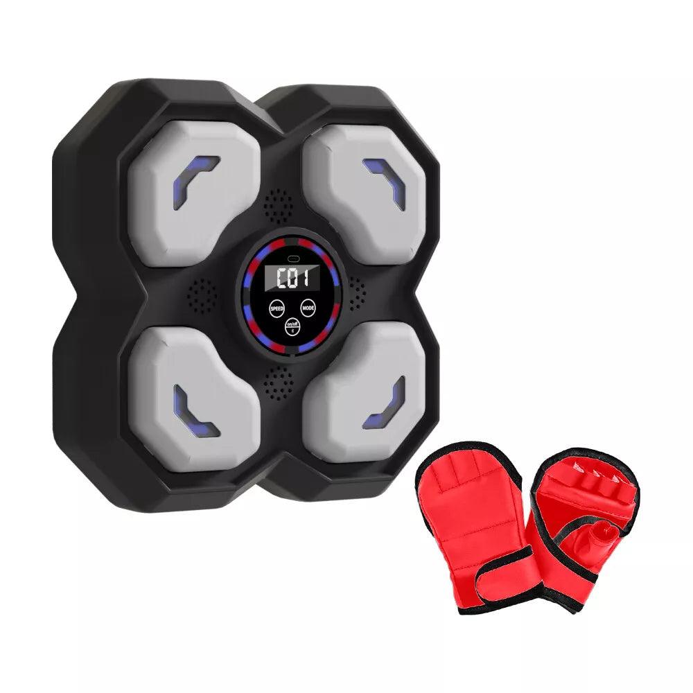 Vue latérale de la machine à boxe montrant son épaisseur et sa taille
