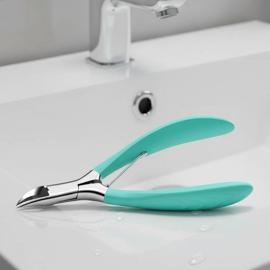 Dimensions compactes du coupe-ongles, idéal pour une manipulation aisée