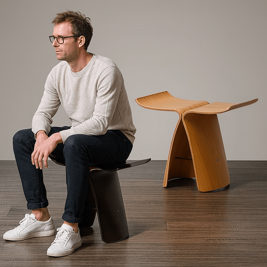 Banc en bois massif avec design minimaliste