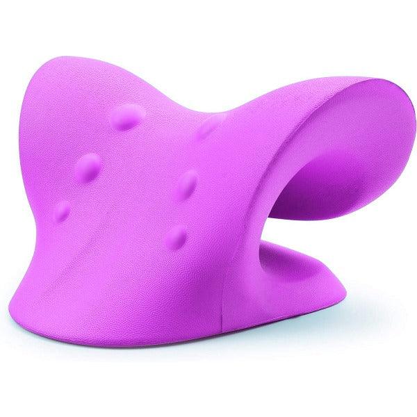 Illustration de l'étirement cervical avec l'oreiller nuage
