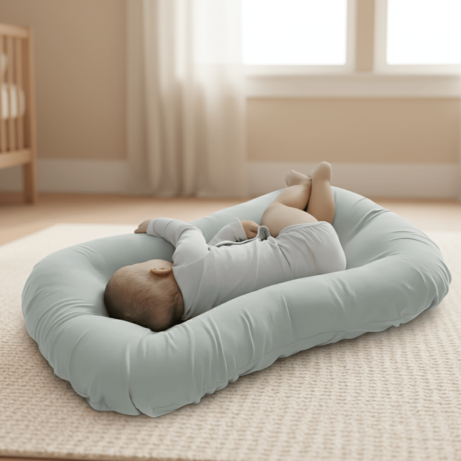 Vue latérale du coussin orthopédique, soulignant le soutien cervical
