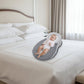 Oreiller ergonomique pour bébé avec design plat en coton