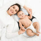 Oreiller plat bleu pour positionnement sûr du bébé