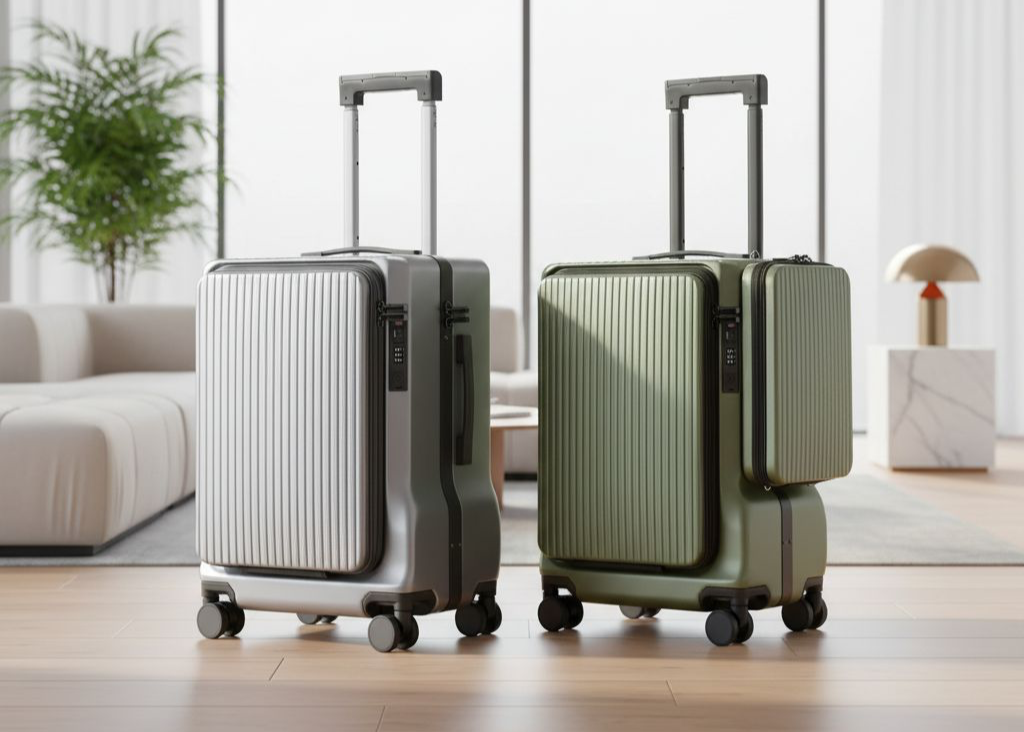 Design moderne de la valise avec finition en composite