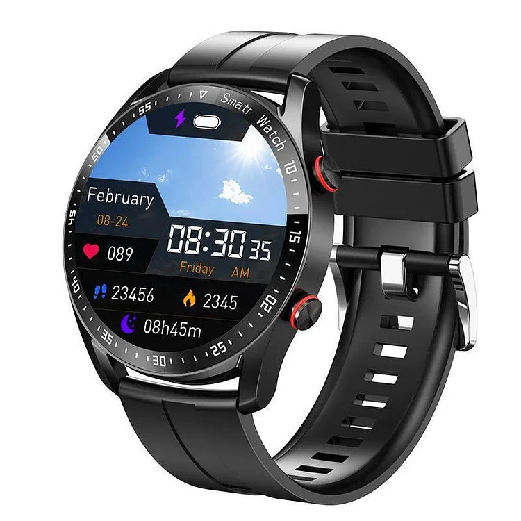 Interface de la montre montrant les niveaux d'oxygène sanguin