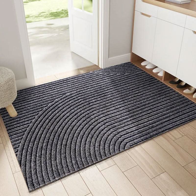 Vue rapprochée du tissu antidérapant du tapis d'entrée