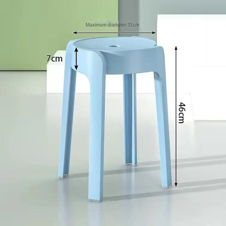 Tabouret empilable, design épuré pour salle à manger contemporaine