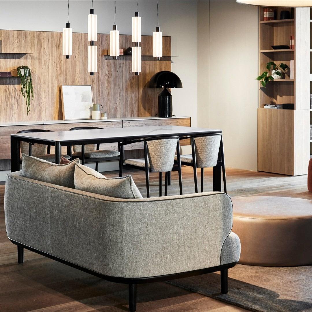 Lampe suspendue avec câbles réglables en hauteur