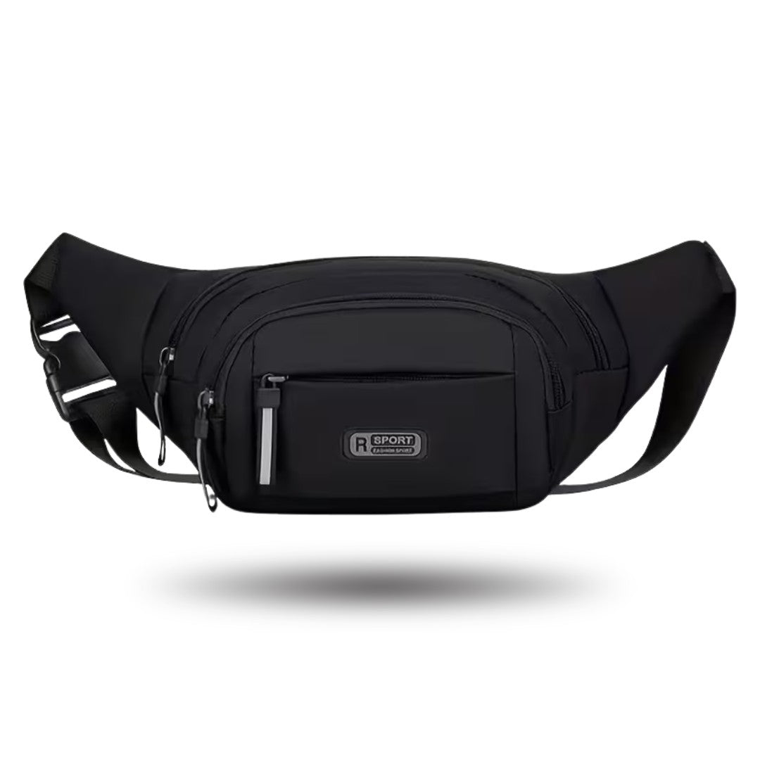Vue latérale du sac montrant la bandoulière réglable