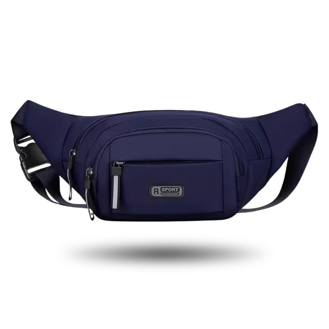 Sac à taille porté par une personne en extérieur