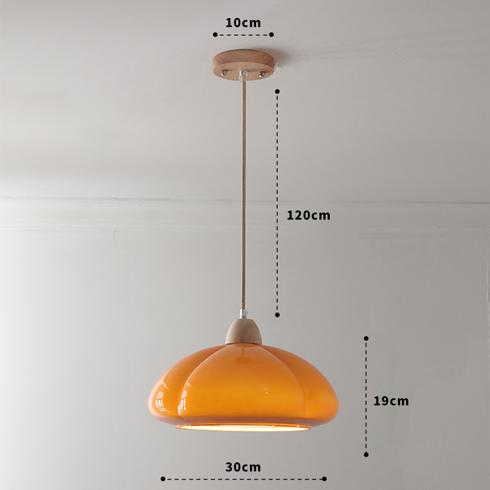 Lampe citrouille créant une ambiance chaleureuse