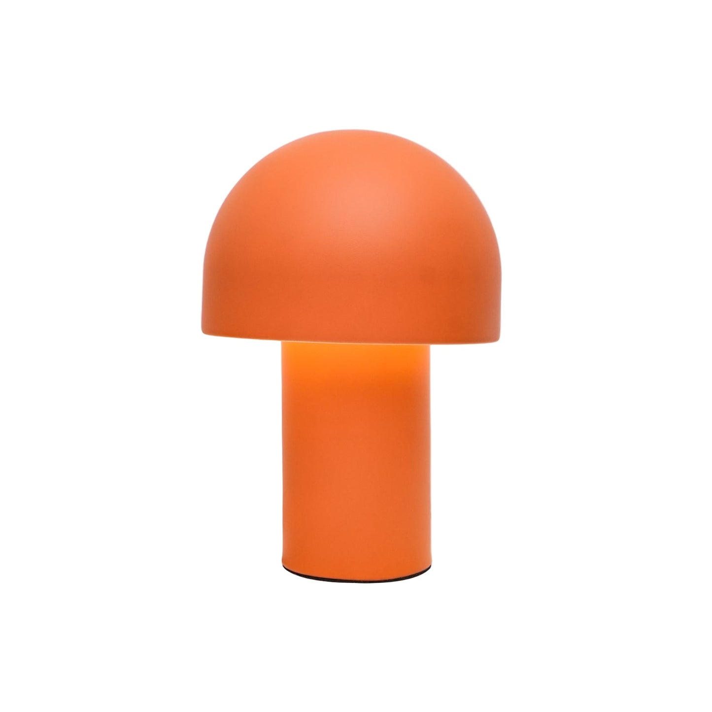 Lampe champignon en métal, vue de dessus