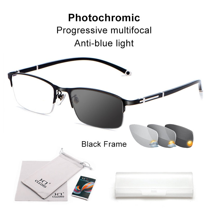 Lunettes unisexes montrées de profil sur fond neutre