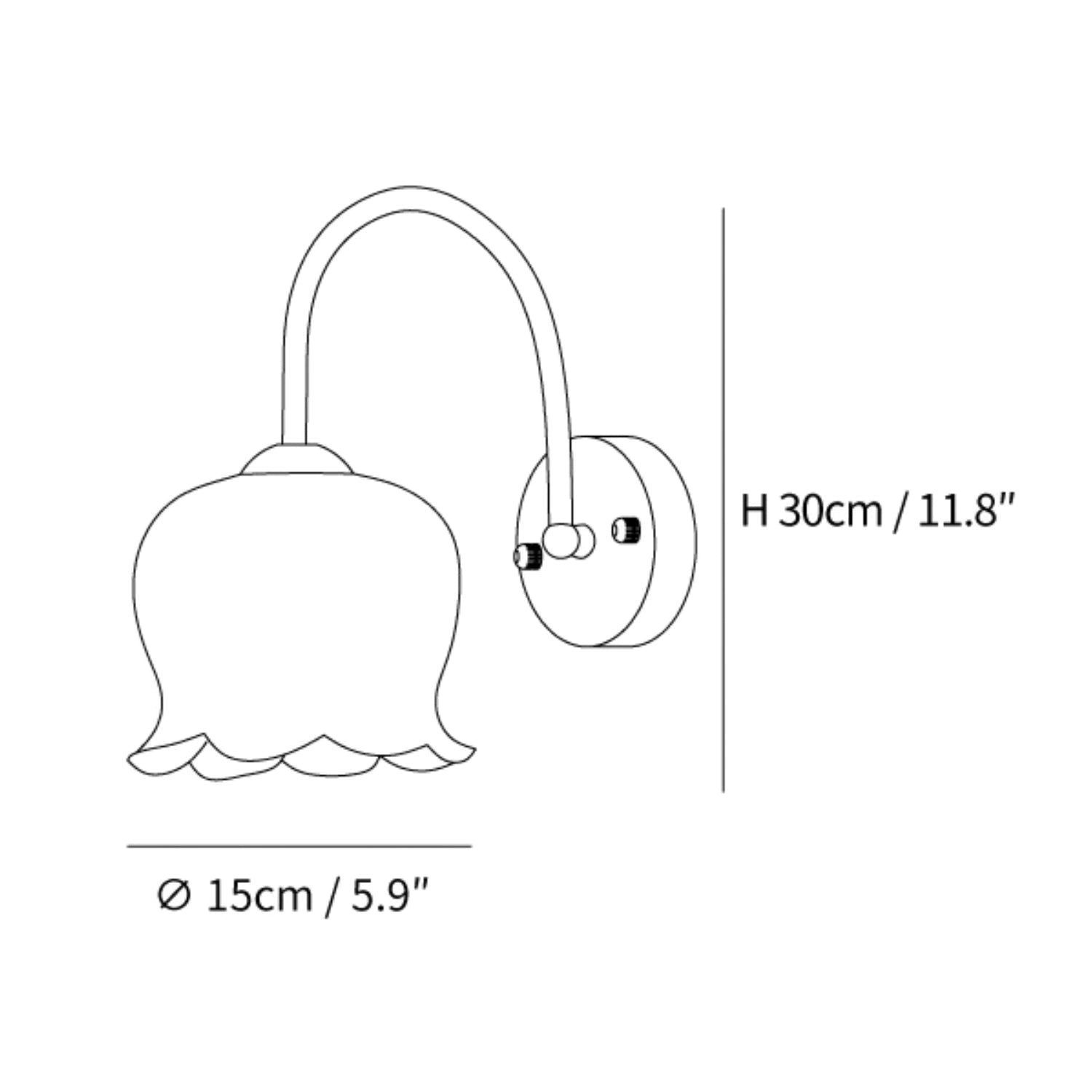 Vue rapprochée de l'abat-jour en forme d'orchidée