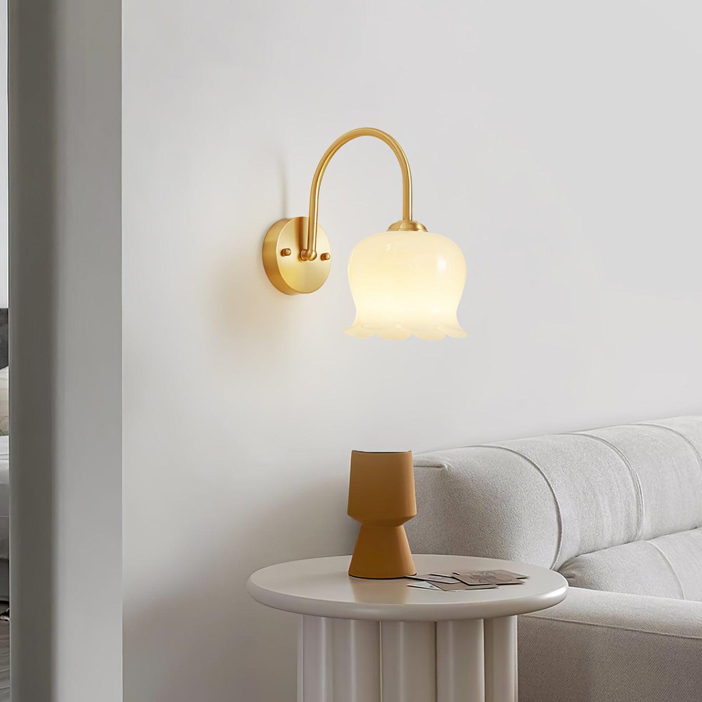 Applique murale installée dans un intérieur moderne