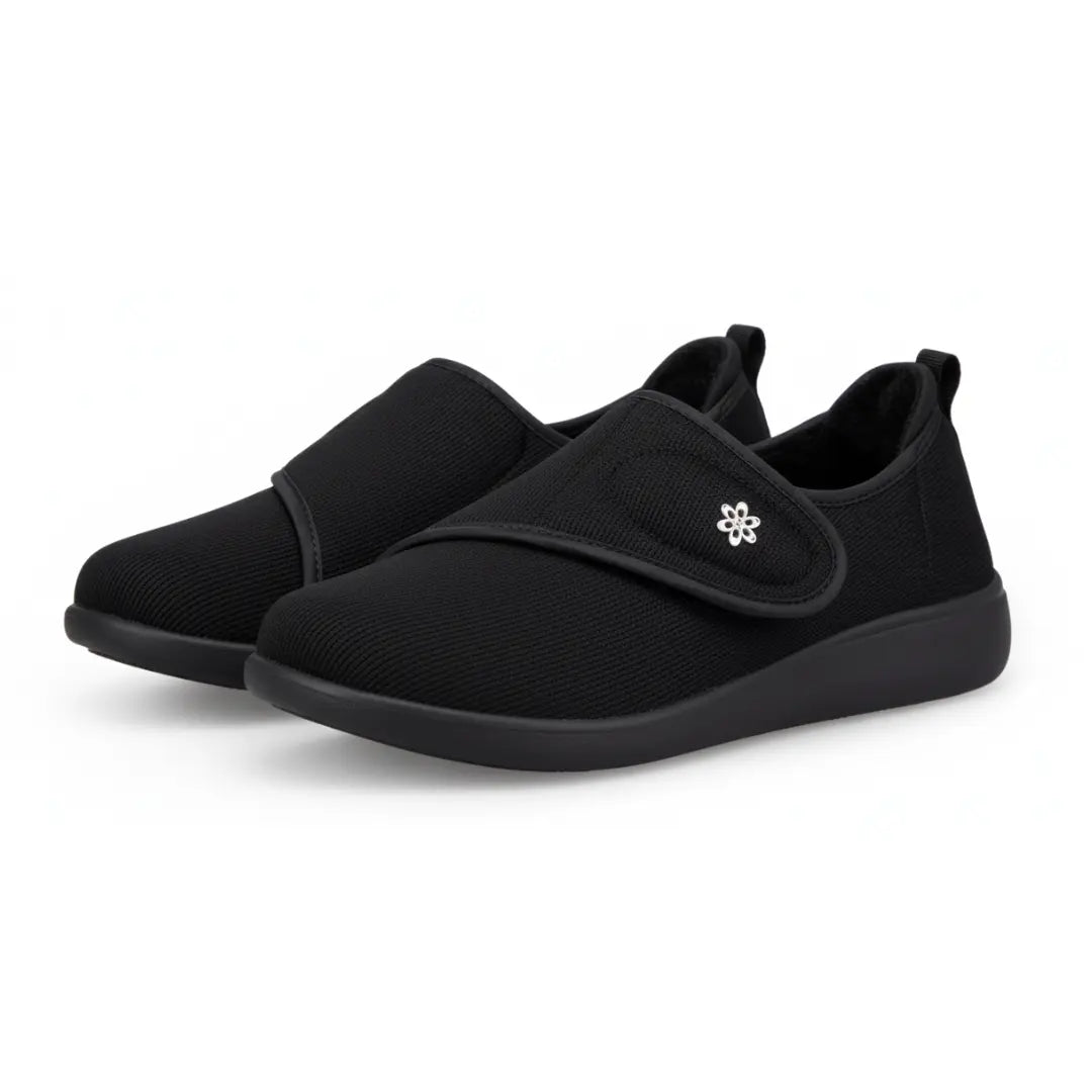 Vue de dessus des chaussures avec design ergonomique