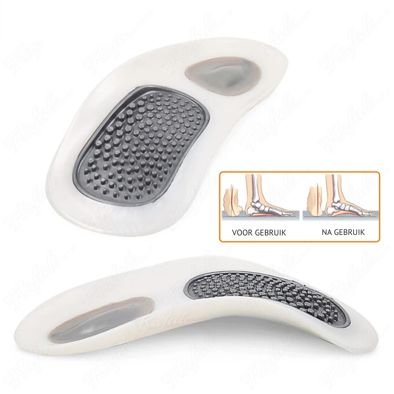 Vue de dessus des semelles adaptées à toutes chaussures