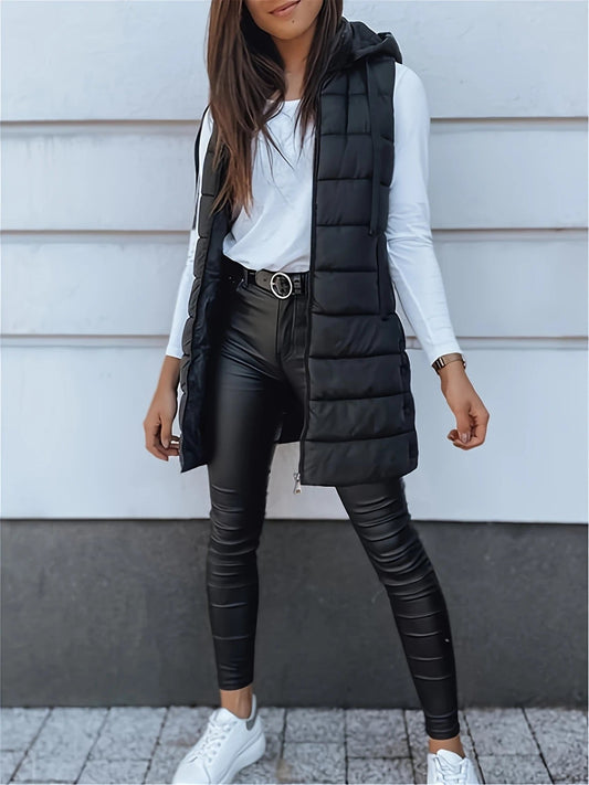 Gilet matelassé oversize, idéal pour les tenues hivernales