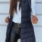 Vue de profil du bodywarmer matelassé, idéal pour l'hiver