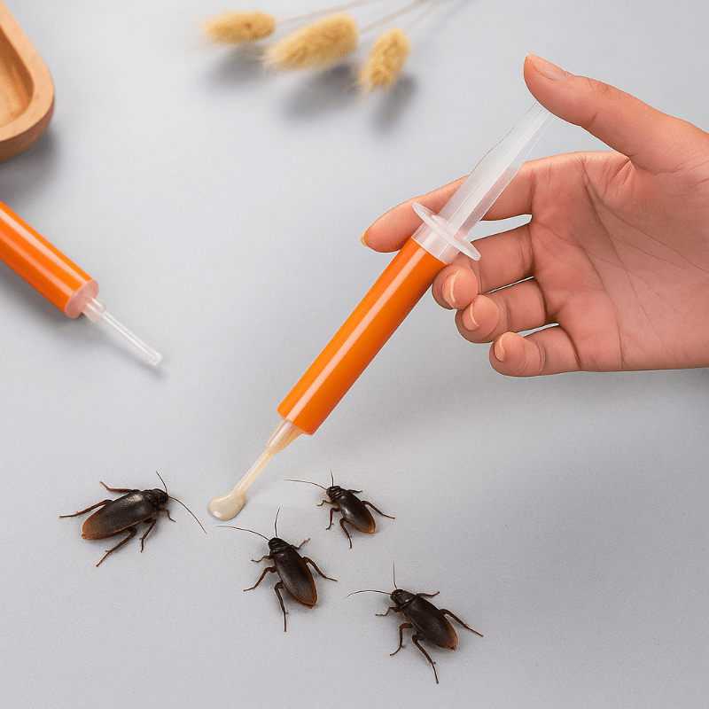 Kit de gel anti-cafards avec seringue de précision