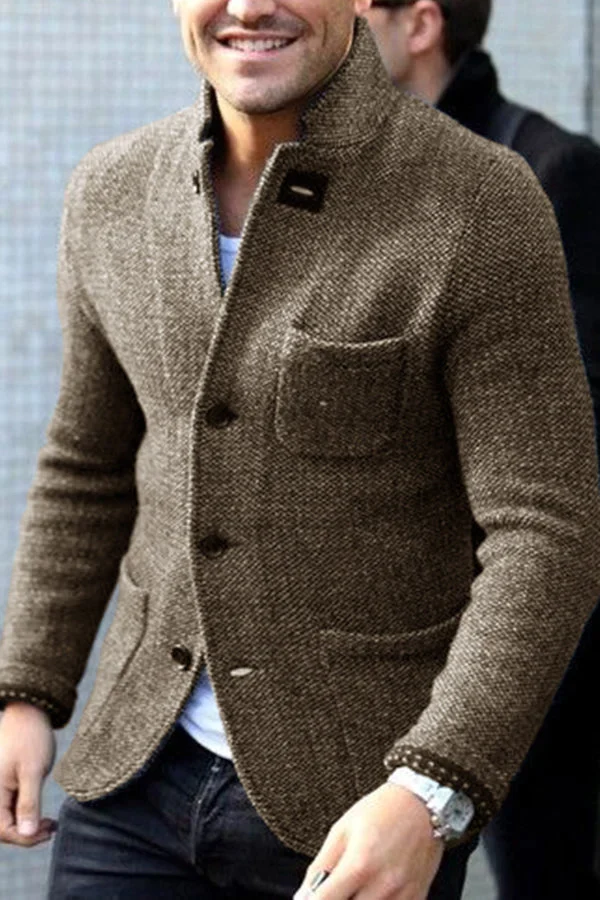 Blazer en duvet homme, vue de profil gauche