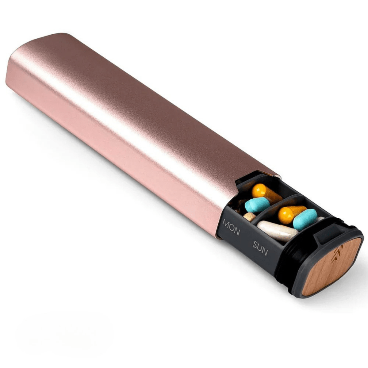 Organisateur de pilules compact et portable pour voyages