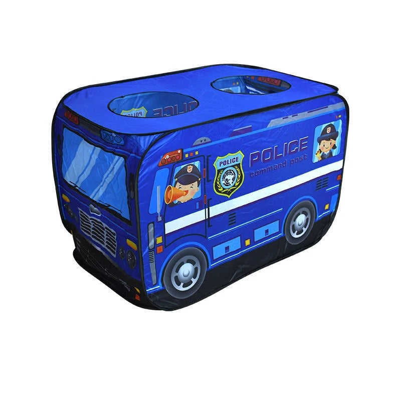 Installation rapide de la tente de jeu avec design camion de pompiers