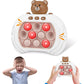 Console portable avec boutons lumineux et disposition en grille
