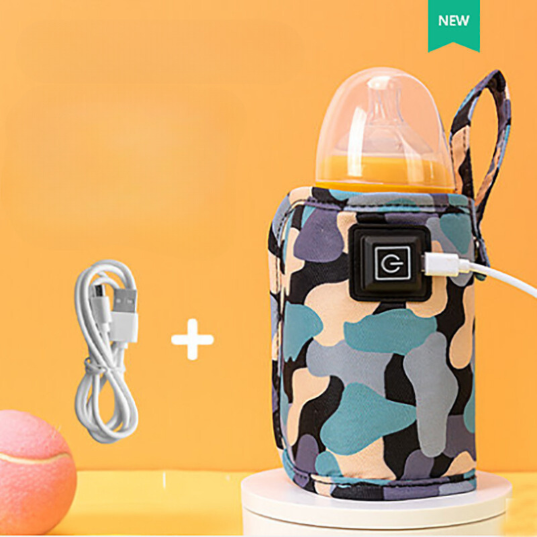 Chauffe-biberon avec un câble USB enroulé à côté