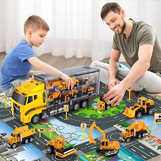 Ensemble complet de jouets de construction avec boîte fermée