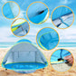 Tente de plage pop-up avec protection UV et bain intégré