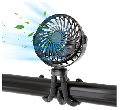 Ventilateur compact dans un sac à dos, prêt à être transporté