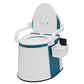 Toilette portable avec dossier intégré pour confort extérieur