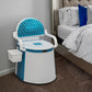Toilette portable avec seau intérieur amovible pour vidange facile