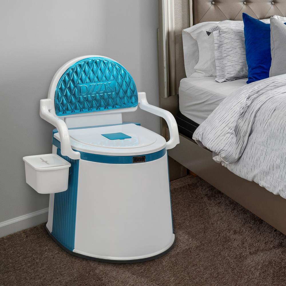 Toilette portable avec seau intérieur amovible pour vidange facile