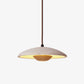 Détail du noyau en pierre travertin jaune de la lampe